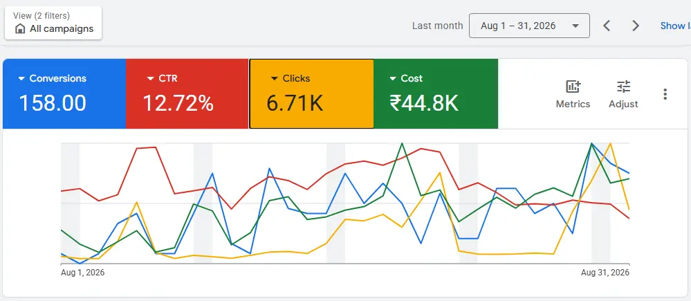 Petrosoft Google Ads Results